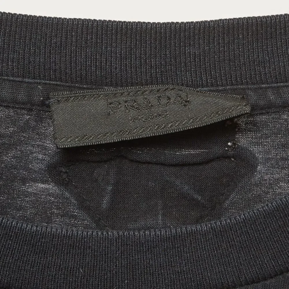 Prada Black Jersey Crew Neck T-Shirt Xl - Picture 4 of 6